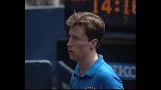 JanOve Waldner vs Wang Hao WC Tabletennis Teams Final 1993 [upl. by Norraa]