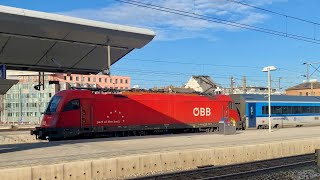 cd railjet diesmal auf Gleis 5 trainspotting oebb 1116 taurus [upl. by Bradney210]