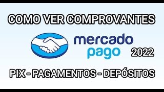 Mercado Pago  Como ver comprovantes no aplicativo [upl. by Thane]