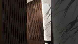 Modern Wall  Wood Paneling 🔥shorts shortsvideo subscribe interiordesign interior woodworking [upl. by Philly]