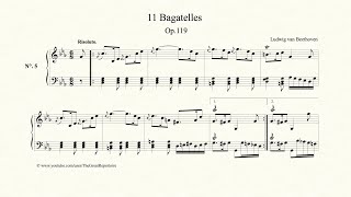 Beethoven Bagatelle Op 119 No 5 Risoluto [upl. by Critta]