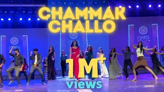 CHAMMAK CHALLO  COLLEGE DANCE  St johns medical college  Viral saree dance  Dance choreography [upl. by Acirrehs]