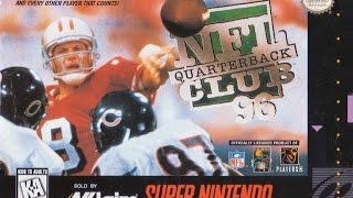 NFL Quarterback Club 96 Super Nintendo  Carolina Panthers at New Orleans Saints [upl. by Crescentia]