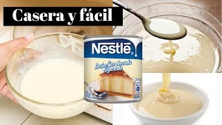 LECHE CONDENSADA CASERA con 3 ingredientes muy fácil [upl. by Htrag]