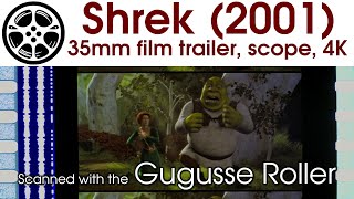 Shrek 2001 35mm film trailer scope 4K [upl. by Eiuqnimod340]