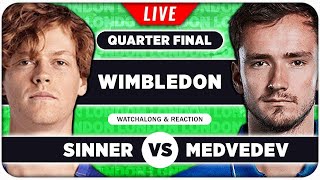 SINNER vs MEDVEDEV  Wimbledon 2024 Quarter Final  LIVE Tennis Talk Watchalong [upl. by Karalee]