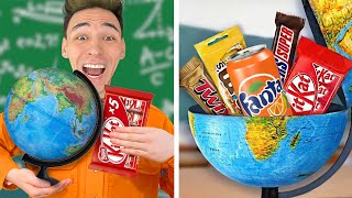 10 Möglichkeiten SNACKS in die SCHULE mitzunehmen  Challenge [upl. by Eirased]