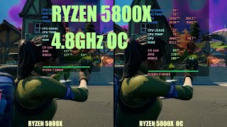 Ryzen 5800x Overclock vs Stock speed [upl. by Hurff]