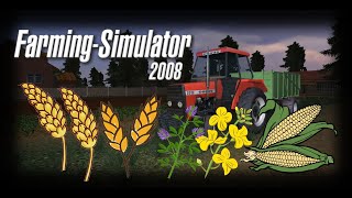 Farming Simulator 2008  Różne uprawy rolne🤠😱 🔴Poradnik dla mapy Sebesowice V10🔴 [upl. by Toms]