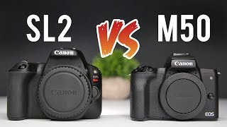 Canon M50 vs Canon SL2 Ultimate Comparison [upl. by Launcelot]