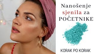 Nanošenje sjenila za početnike 🌻  MashintheBeauty 💄 [upl. by Ennovehc531]