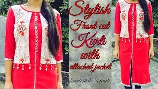 Trending jacket kurti cutting and stitching [upl. by Yedok]