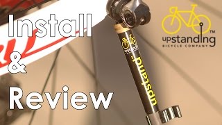 The Upstand  Installation amp Review Carbon Fiber Bike Stand [upl. by Refinne]