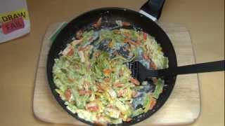 Tagliatelle Wildlachs salmon of Trattoria Alfredo from the LIDL [upl. by Elbag]