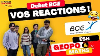 CONCOURS BCE 2023  La réactions des candidats au début des épreuves  🤣 [upl. by Erbas]