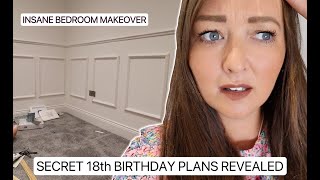 TOP SECRET 18th BIRTHDAY PLANS REVEALED 😱 PLUS INSANE BEDROOM NURSERY TRANSFORMATION CONTINUES [upl. by Yreffej]