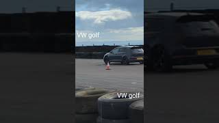 2 VW golfs face off CrailracewayOffical [upl. by Ydnac90]