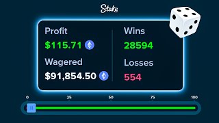 Best DICE WAGERING Strategy ON STAKE 10000000 WAGERED 2024 [upl. by Cora]