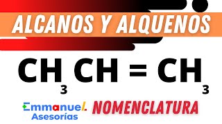 Nomenclatura ORGÁNICA de Alcanos y Alquenos Paso a paso quimica [upl. by Currey]