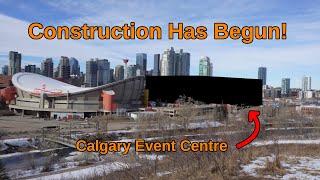 Calgary Event Centre Construction Update 1 [upl. by Topliffe]