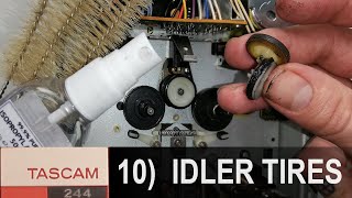 10 Idler tires Fix your Tascam 244 Portastudio [upl. by Ydolem]