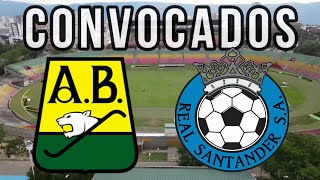 CONVOCADOS ANTE REAL SANTANDER  JUEGO DE VUELTA  liga Betplay 2024 [upl. by Enneillij]