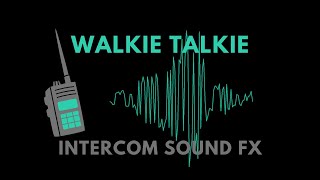 WALKIE TALKIE Sound FX  Interference Glitch Noise NO Copyright [upl. by Trebornhoj243]