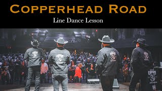 Copperhead Road  Line Dance Lesson [upl. by Ydissak110]