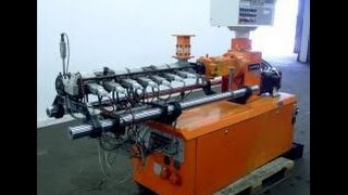 Used Leistritz Type LSM 34 GL TwinScrew Extruder [upl. by Glynias]