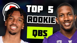 Top 5 Rookie Quarterback Rankings  2024 NFL Draft [upl. by Baker323]