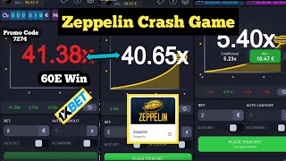 Zeppeline Crash Game 1xbet 1x Crash new tips and tricks for new players [upl. by Atiuqat]