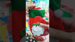 Christmas Socks Decoration Christmasdecor homedecor socks christmas homedecoration [upl. by Lajet340]