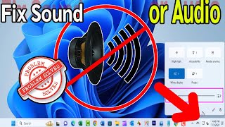 How To Fix Sound or Audio Problems on Windows 119 Ways to Fix Sound Problems [upl. by Ellehcan585]