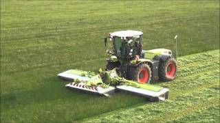 Claas Xerion 3800 trac VC met Claas Triplemaaier Trekkerwebnl [upl. by Rednirah]