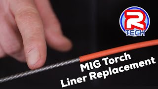 How To  Euro MIG Torch Liner Replacement  RTech MB15  MIG Welding  Welding Tips [upl. by Ynhoj]