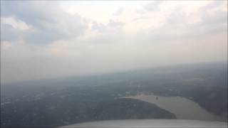 Flight over the Candlewood Lake and landing at Danbury in a Citation V [upl. by Laurella]