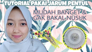 CARA PAKAI JARUM PENTUL PADA HIJAB amp TIPS BIAR GAK NUSUK [upl. by Asaert737]