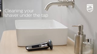 How to clean your Philips Shaver S5000 and S7000 under the tap [upl. by Asher]