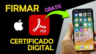 Firmar documentos PDF con certificado digital en iPhone GRATIS 2024 [upl. by Ayvid92]