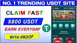 New USDT Earning Website  Deposit 8 and daily earning 24  Live withdraw ✅ [upl. by Sidell693]