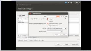 How to create partitions of hard drive while installing in Linux  Ubuntu [upl. by Bluma]
