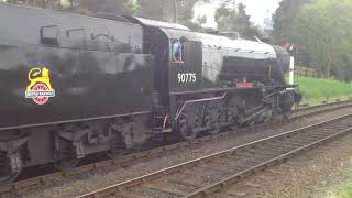 WD Austerity 2100 no 90775 departing Weybourne station bound for Holt 12th May 2018 [upl. by Catlee]