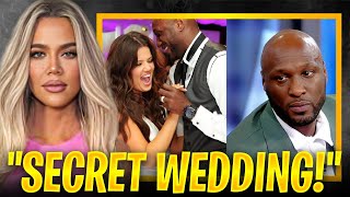 Khloe Kardashian amp Lamar Odoms SECRET WEDDING Revealed [upl. by Airpac]