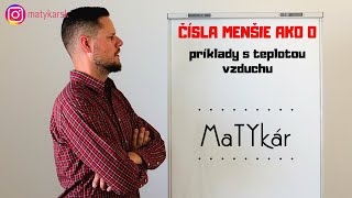 ČÍSLA MENŠIE AKO 0  príklady s teplotou vzduchu [upl. by Halsted]