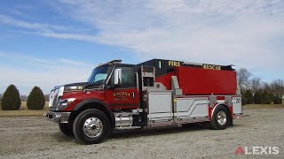 KALONA VOLUNTEER FIRE DEPARTMENT  1250 GPM ALEXIS TANKER 2519  KALONA IA [upl. by Oidacra]