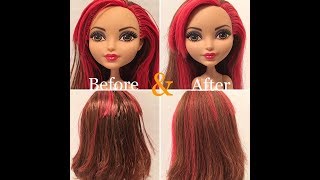 How to Fix Sticky  Greasy Doll Hair  Three Methods Tested for adult collectors [upl. by Nicolle]