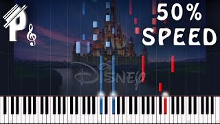 Disney Intro Advanced Piano Tutorial full amp half speed  Piano Shire [upl. by Elwin]