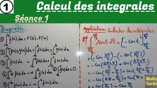 calcul des intégrales séance 1 2Bac sciences [upl. by Biamonte]