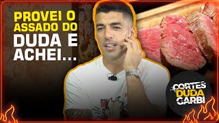 OLHA A REAÇÃO DO SUÁREZ AO COMER O ASSADO DO DUDA  Cortes do Duda [upl. by Florella]