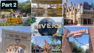 Universal Studios Singapore Part 2  Jurassic Park  Far Far Away  Nizva’s Routine  Vlog 54 [upl. by Henson]